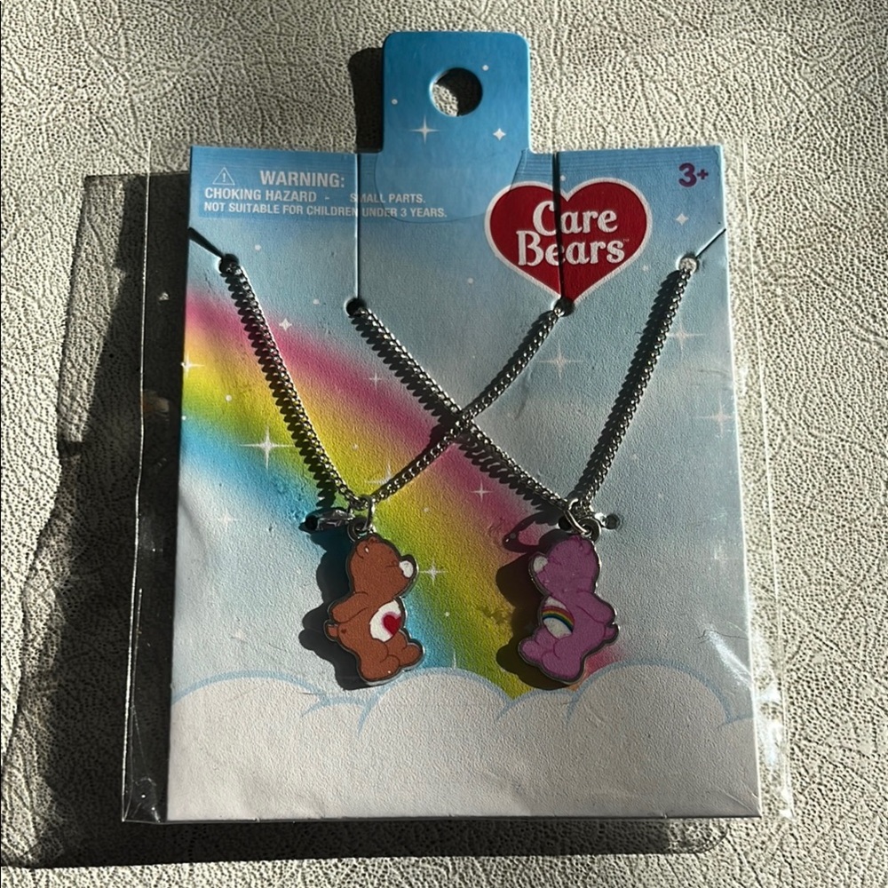 Care Bears Necklace Set - Brown and Purple